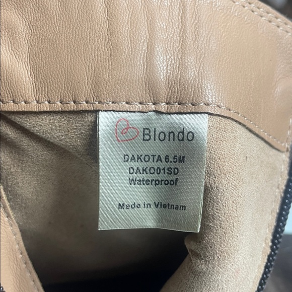 SALE!! New Blondo Brown Dakota Waterproof Suede Ankle Boots Size 6.5 Retail $150 - Picture 7 of 8